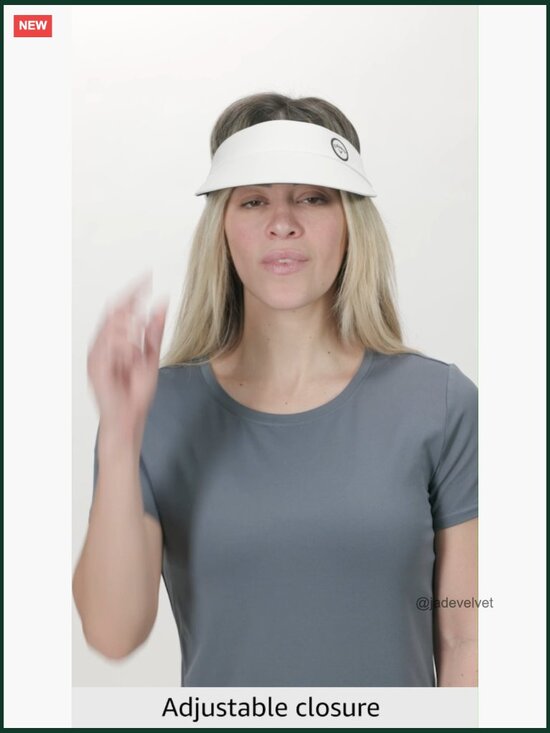 Low-Profile Visor with Cooling Sweatband, Adjustable Stretch Closure main image 5